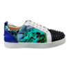 Christian Louboutin Casual Rivet Low Top Spikes Flats Blue Sneaker