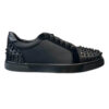 Christian Louboutin Casual Rivet Low Top Spikes Flats Black Sneaker