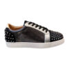 Christian Louboutin Low Top Black Silver Sneaker