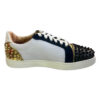 Christian Louboutin Low Top Black White Gold Sneaker - CLS050