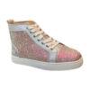 Christian Louboutin Low Top Pink Silver Sneaker