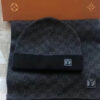 Louis Vuitton Beanie Monogram Grey Hats