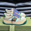 Gucci Screener Trainer With Web Beige Green Sneaker