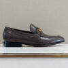 Gucci Men Horsebit Brown Loafer