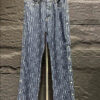 Amiri Jacquard Snap Black Jeans