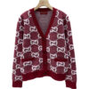 GUCCI Stitch Red V-neck