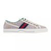 Gucci Beige Lilac Jumbo Tennis Sneakers