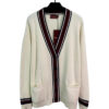 GUCCI White Wool V-neck Knitwear