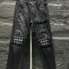 Amiri Ripp Black White Patch Jeans