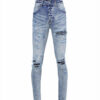 Amiri Distressed Blue Rip Jeans