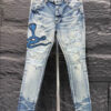 Amiri Men Blue Patch-Detail Jeans