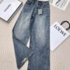 Balenciaga Denim Baggy Blue Jeans