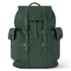 Christopher MM Backpack in Forest Green Taurillon Monogram - LW164