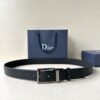 DIOR BLACK GRAINED CALFSKIN - DB001