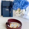 Dior 30 Montaigne Leather Belt in Red - DB018