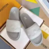 LOUIS VUITTON WHITE SLIPPERS SLIDES - LVSD061