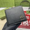 BLACK LEATHER ANIMALIER WALLET - WLG058