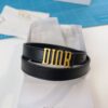 D-FENCE BELT BLACK SMOOTH CALFSKIN - DB006
