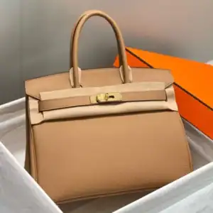 Hermes Birkin 30cm Bag In Chai Clemence Leather GHW - HW001