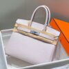 Hermes Birkin 30cm Bag In Mauve Pale Clemence Leather PHW - HW019