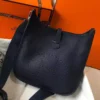Hermes Evelyne III 29 PM Bag In Dark Blue Clemence Leather - HW058