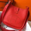 Hermes Evelyne III 29 PM Bag In Red Clemence Leather - HW064