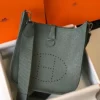 Hermes Evelyne III 29 PM Bag In Vert Amande Clemence Leather - HW059