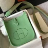 Hermes Evelyne III TPM Bag In Vert Criquet Clemence Leather - HW055