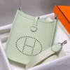 Hermes Evelyne III TPM Bag In Vert Fizz Clemence Leather - HW044