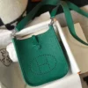 Hermes Evelyne III TPM Bag In Vert Vertigo Clemence Leather - HW056