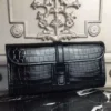 Hermes Jige Elan 29 Clutch In Black Crocodile Leather - HW113