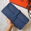 Hermes Jige Elan 29 Clutch In Blue Agate Epsom Leather - HW106