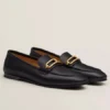 Hermes Men's Colette Loafers In Black Calfskin - HM044