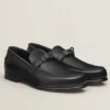 Hermes Men's Destin Loafers In Black Calfskin - HM047