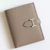 Hermes Bearn Compact Handmade Wallet in Gris Asphalt Epsom Calfskin - HW153