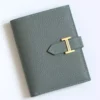 Hermes Bearn Compact Handmade Wallet in Vert Amande Chevre Mysore Goatskin - HW148
