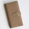 Hermes Bearn Long Handmade Wallet in Taupe Epsom Calfskin - HW144