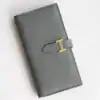 Hermes Bearn Long Handmade Wallet in Vert Amande Epsom Calfskin - HW141