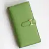 Hermes Bearn Long Handmade Wallet in Vert Criquet Epsom Calfskin - HW143