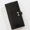 Hermes Bearn Long Wallet in Black Shiny Alligator Leather - HW165