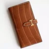 Hermes Bearn Long Wallet in Gold Matte Alligator Leather - HW164