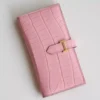 Hermes Bearn Long Wallet in Pink Matte Alligator Leather - HW166