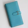 Hermes Bearn Verso Long Wallet in Blue du Nord Epsom Calfskin - HW156