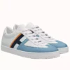 Hermes Boomerang Sneakers In Multicolore Blue Leather - HM054