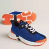 Hermes Heros Sneakers in Blue Technical Knit - HM006