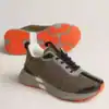Hermes Heros Sneakers in Khaki Technical Knit - HM007