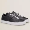 Hermes Men's Day Sneakers in Black Leather - HM025