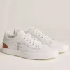 Hermes Men's Get Sneakers in White Calfskin - HM026