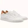 Hermes Men's Quicker Sneakers In White Calfskin - HM057