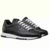 Hermes Men's Trail Sneakers In Black Calfskin Leather - HM041